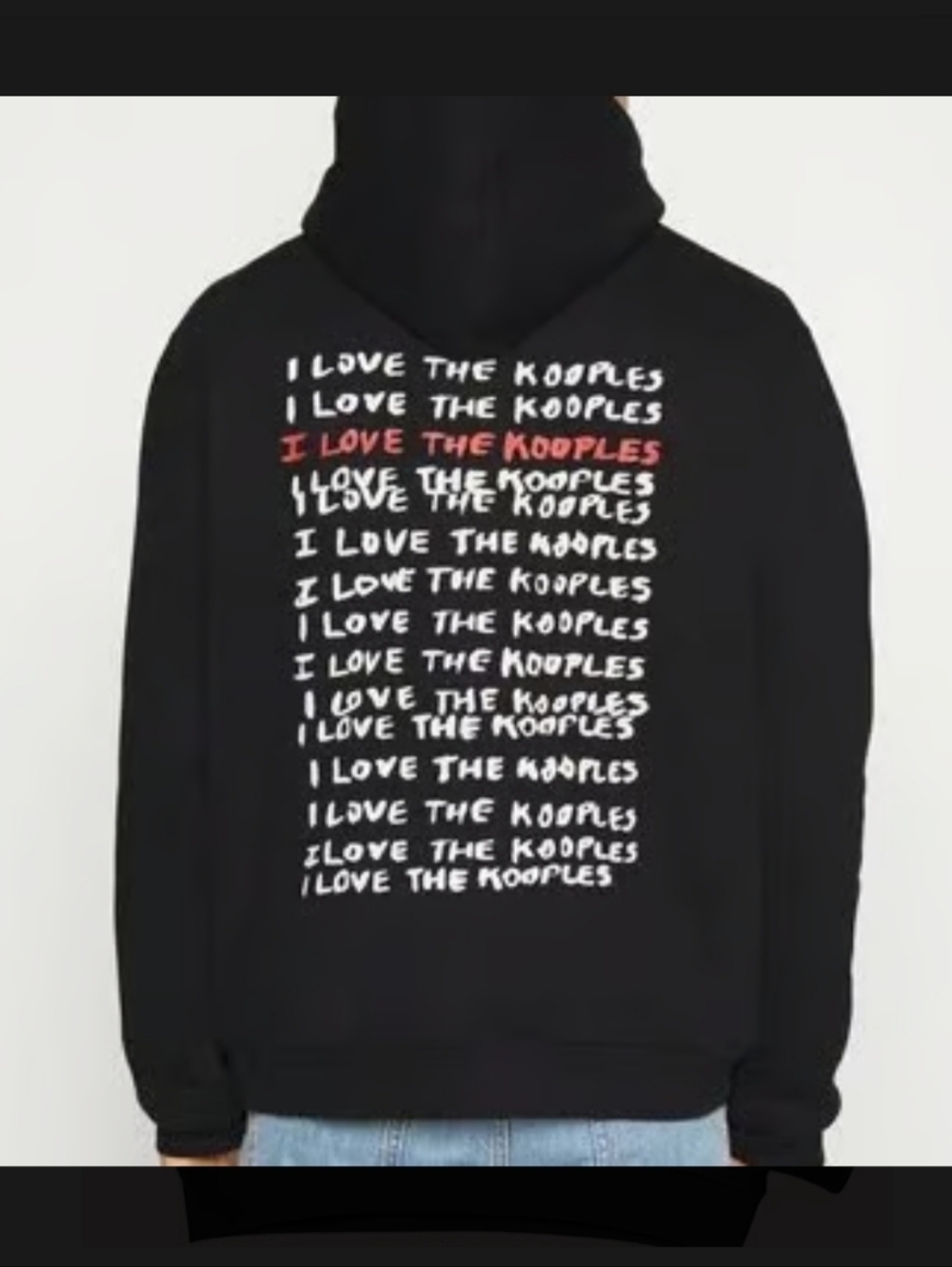 NWT The Kooples Black Heavyweight Hoodie